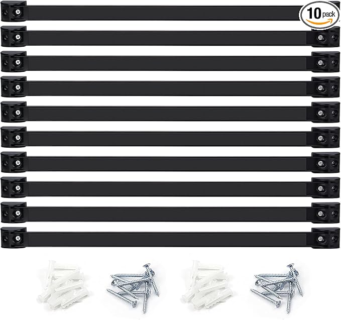 DGSL Heavy Duty Magnetic Tool Holder, 10 Pack 18" Wall Mount Organizer | Space-saving Magnetic Strip, Magnetic Knife Holder, Screwdrivers, Wrenches, Pliers, Garage and kitchen Organization by DGSL