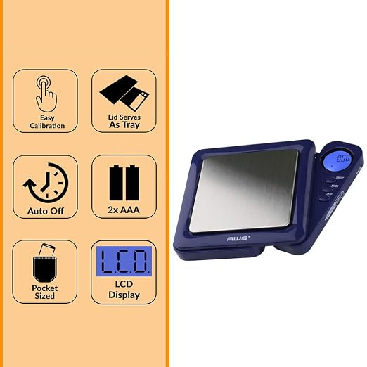 American Weigh Scales Blade Series 650g x 0.1g Digital Pocket Scale 0.1g Accuracy | Precision Mini Scale, Small Digital Gram Scale for Kitchen, Gold, Gems & Coin Scale, Smart Digital & Compact Scale - Image 4