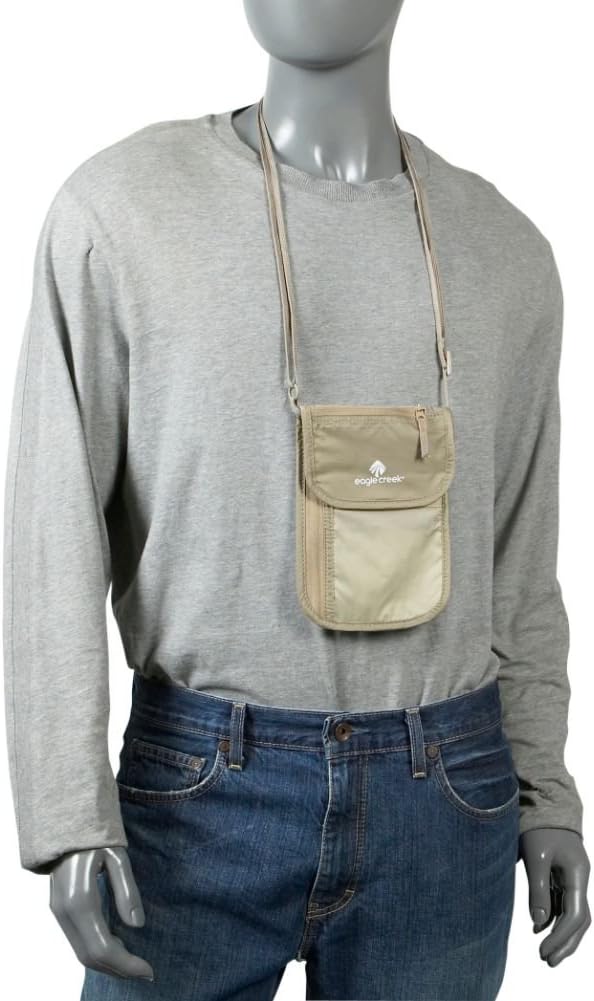 Eagle Creek Undercover Neck Wallet Deluxe - Passport Holder Accessory for Men and Women, Khaki - Image 4