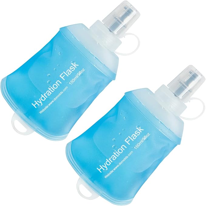 AXEN Soft Flask TPU Foldable Running Hydration Flask, Soft Collapsible Water Bottle for Hydration Pack Cycling Marathon Running Hiking by AXEN