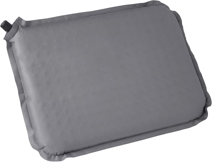 Teton Camping Seat Cushion; Stadium Seat; Office Chair; Car Pad; Inflatable, Bluestone - Image 3