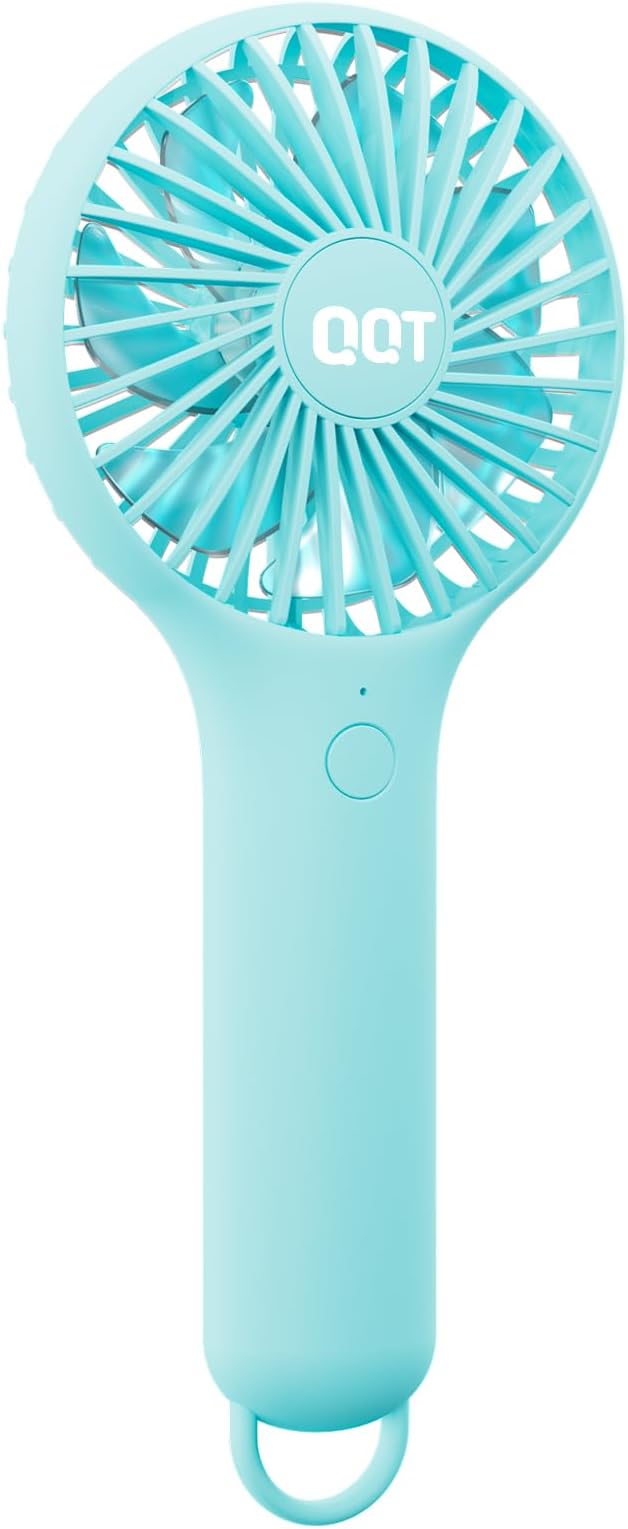 QQT Mini Handheld Fan, 3-Speed Rechargeable Personal Fan by WelcometoQQT