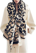 WaJuemy Winter Scarf for Women Dressy Evening Pashmina Shawl Wraps Open Front Poncho Blanket Fashion Travel Shawls Cape Wrap by WaJuemyFlagship