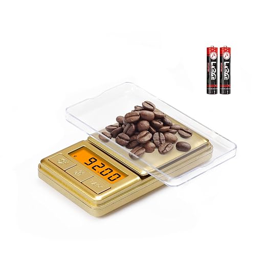 Mini Pocket Scale 100g/0.01g, Digital Gram Scale with Cover, Small Travel Ounce Scale for Food, Herbs, Spices, Gold, Jewelry, Coins,Kitchen (Battery Included by UNIWEIGH