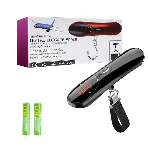 Digital Luggage Scale 110lb Portable Travel Hanging Suitcase Weight Scales | Handheld Baggage Scale for Travel Essentials Postal Baggage Backpacks Packages, Backlight LED Display Battery Included - Image 9