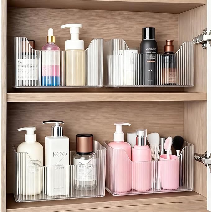 Acrylic Wall Mounted Storage Rack, 2 Pcs Storage Box Shower Basket | Utilizes adhesive hooks, durable, a transparent acrylic design, for bathrooms, kitchens, stackable, space-saving, sturdy - Image 7