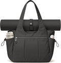 TOPEAST Foldable Tote Bag for Women with Yoga Mat Holder,Travel Tote Bag with Water Bottle Pocket,Lightweight Workout Gym Bag by TOPEAST