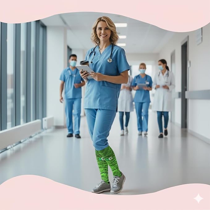 Sooverki Compression Socks for Women & Men 6 Pairs is Best Supportive Knee High Stockings for Circulation, Travel, Nurses - Image 3