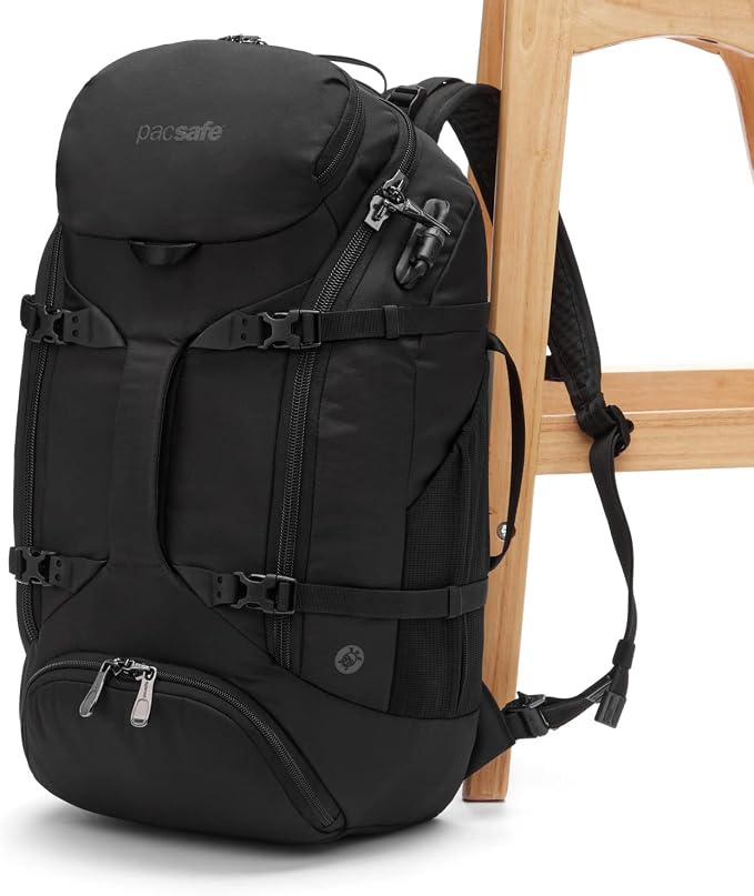 Pacsafe Venturesafe EXP35 Anti Theft Travel Backpack, Black - Image 2