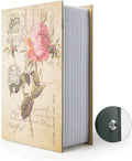 Diversion Book Safe Storage Box (9.5"×6"×2.2"), Dictionary Secret Safe Can with Security Key Lock, Diversion Book Hidden Safe (Rose,Key) by PACOLO