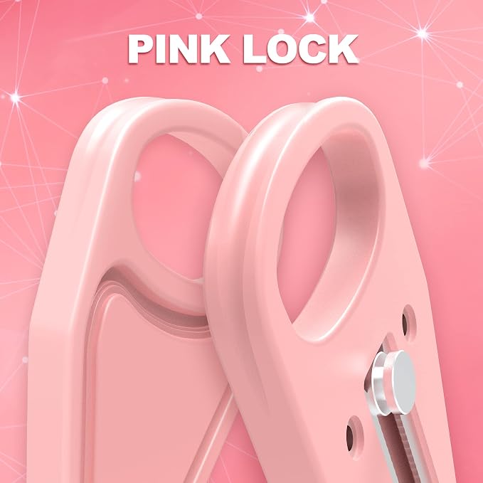 Portable Door Lock for Home Hotel Safety, Door Latch Security Lock for Additional Privacy and Safety in Hotel, Apartment,and College Prevent Unauthorized Enty, Pink 2 Pieces - Image 5