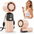 5000mAh Portable Handheld Fan, USB-C Rechargeable Mini Fan with 100 Speeds | LED Display, Strong Airflow,12H Runtime, 3 in 1 Hand Fan for Travel, Outdoor, Beach, Cruise, Concerts, Gifts for Women by Yannovus