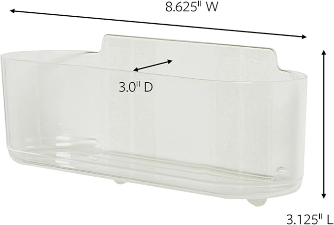 Command Large Caddy, Holds up to 4 lb, 8.6" x 3.1" x 3", 1 Caddy with 4 Strips, Damage-Free Organization Wall Mount to Cabinet, Kitchen, Pantry, Closet, or Under Sink - Image 2