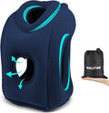 Maliton Inflatable Travel Pillow for Airplane Comfortable Sleeping to Relieve Neck and Shoulder Pain, Support Head Inflatable Pillow for Long Flights, Used for Airplanes, Cars, Trains, Office(Blue) by Maliton