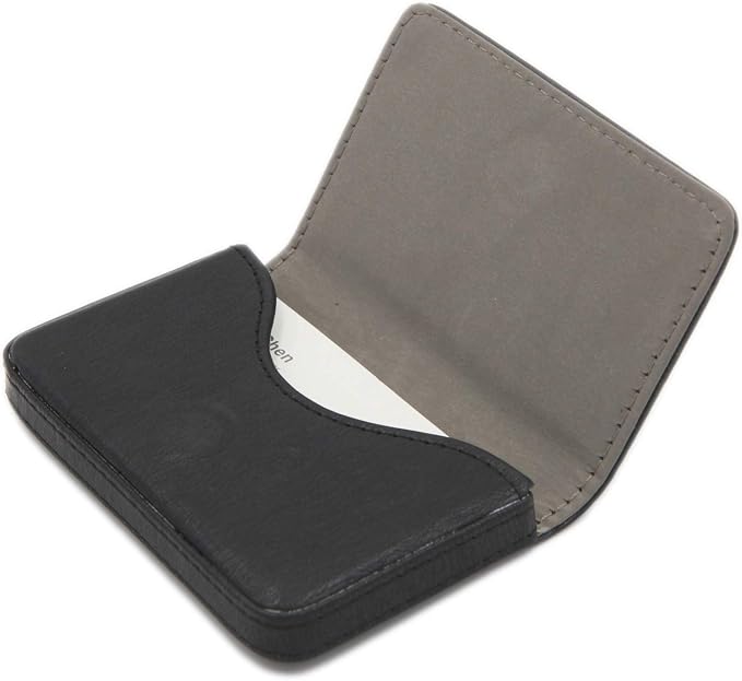 AI-DEE RFID Blocking Wallet - Minimalist Leather Business Credit Card Holder - Black2 by AI-DEE