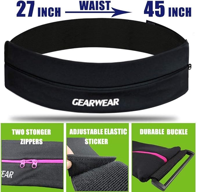 Running Belt | Runner Fanny Pack for Women and Men | Adjustble Waist Band Pack for Storage Phone - Image 4