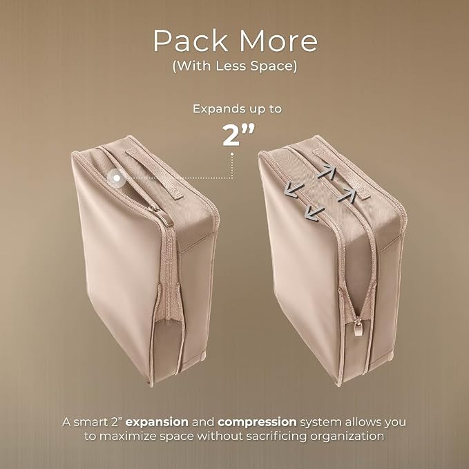 Briggs & Riley Travel Essentials Check In Compression Packing Cube Set, Tan - Image 4