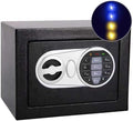 Digital Safe Box with Sensor Light, Electronic Keypad, Steel Construction, Hidden Safe for Home, Wall or Cabinet Anchoring Design (Black) by Samyersafe