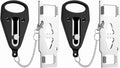 Portable Door Lock 2 Pack for Travel – Hotel Door Locks for Travelers Security – Door Safety Lock from Inside for Home & Apartment – Travel Locks for Hotel Rooms – (Black) by PocketLock