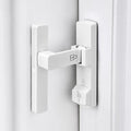 White 90 Degree Barn Door Lock,Flip Gate Latches Hardware | Zinc Alloy Door Lock,Right Angle Door Lock Latch,Sliding Door Latches,for bedroom,drawer,pet enclosures,cabinet,garage,window by INIRET