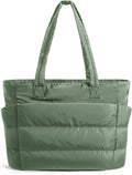 BAGSMART Tote Bag for Women, Lightweight Puffy Tote Bag with Compartments Shoulder Bag Handbag for Travel, Work, Gym | Lightweight by BAGSMART