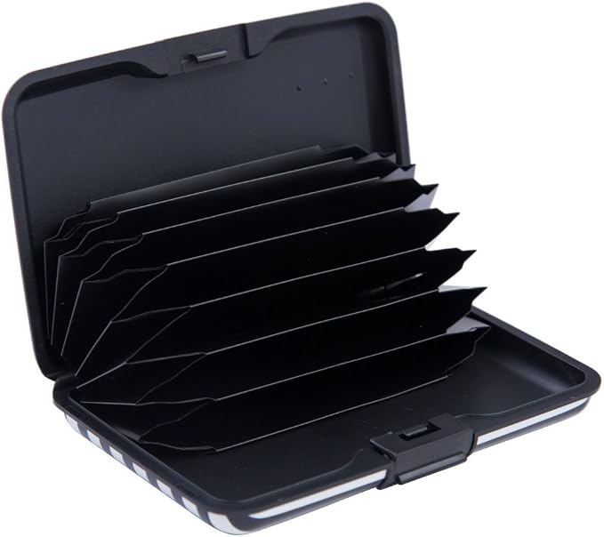 RFID Blocking Credit Card Protector Case Holder Wallet for Men Women | RFID Blocking Credit Card Protector Aluminum ID Case Hard Shell Business Card Holders Metal Wallet for Men or Women - Image 2