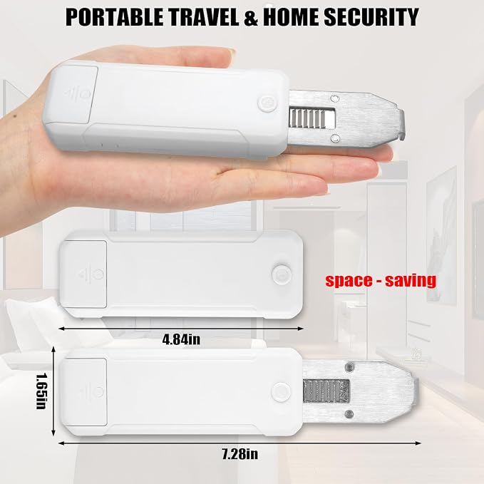 Portable Door Lock for Travel Security Blocklock Hotel Door Locks Extension | Anti-Theft Tough Durable Home Apartment School Dormitories Private Rooms Bathrooms Bedrooms - Image 5