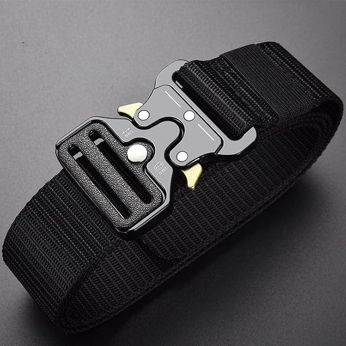 Tactical Belts for Men - Money Belt for Travel for Man Hidden, Belts for Jeans Mens Adjustable edc Belt Mens Belt, Money Belt for Travel for Men Hidden(Black) - Image 7