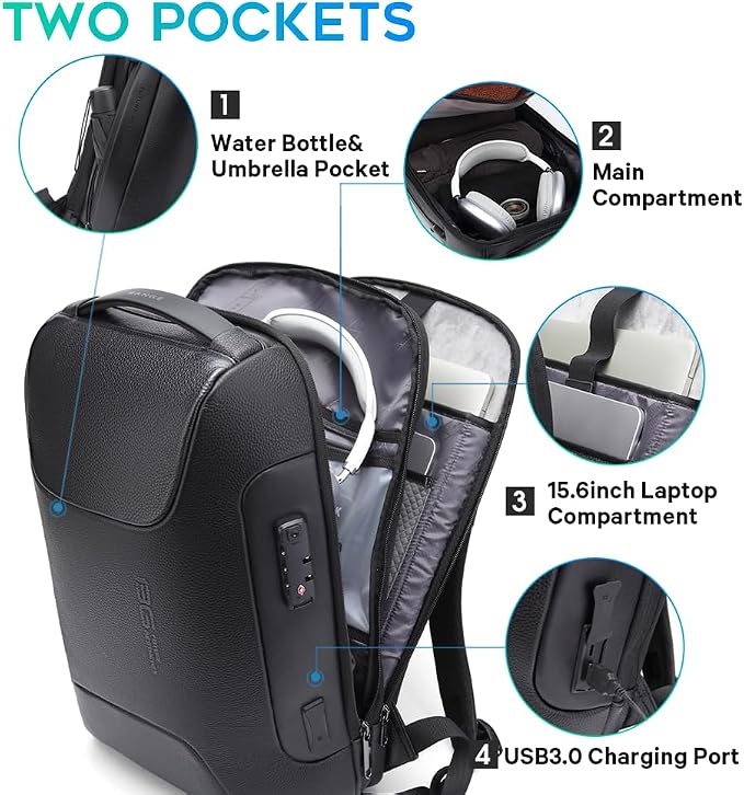 BANGE Tech Laptop Backpack for Men and Women - Image 3