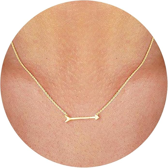 Gold Necklace for Women, Dainty Charm Pendant Necklace Jewelry Gift | 14K Gold Plated, Cute, Delicate, Adults, Non Tarnish, Hypoallergenic, Accessories by GUOKEJEWELRY