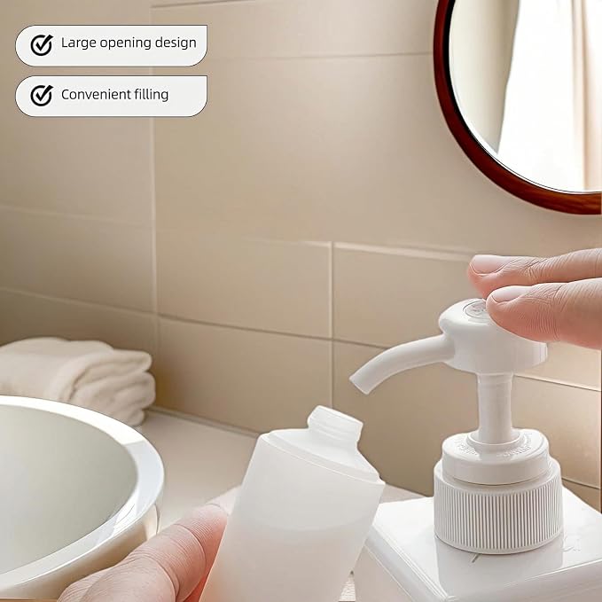 Chinshwehaw Portable Travel Bottles Set, Silicone Squeeze Containers, White, 3-Pack (30ml, 60ml, 100ml), Leakproof, Wide Mouth Design, BPA-Free, TSA Approved for Toiletries, Shampoo, Lotion (White) - Image 7