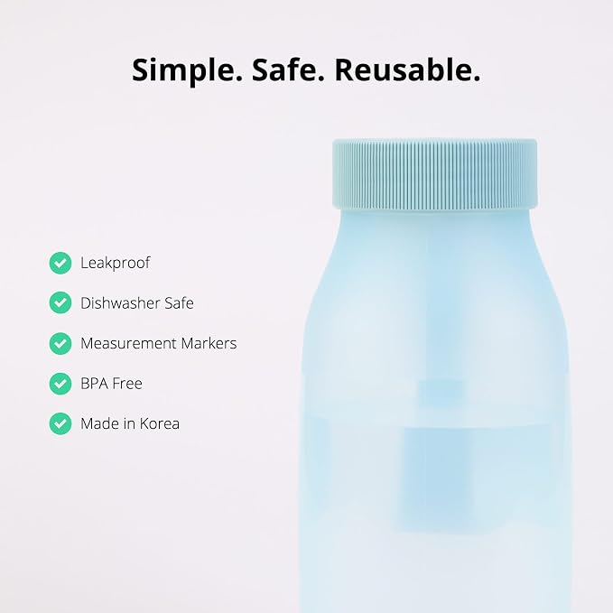BLUE GINKGO Collapsible Water Bottle – Lightweight, Foldable Silicone Bottle for Travel, Hiking, and Camping (16.9oz, Made in Korea, Blue) - Image 7