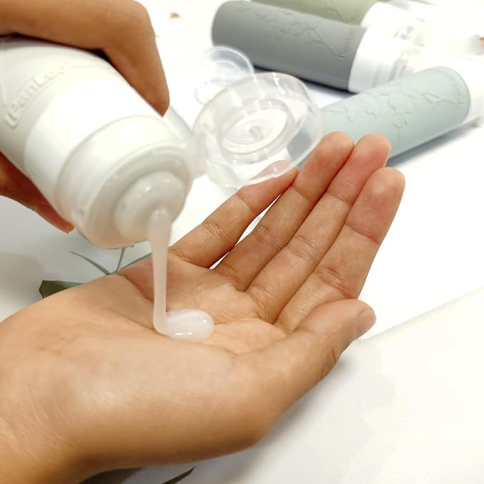 Silicone Travel Bottles for Toiletries, TSA Approved Leak-Proof Toiletry Containers for Airplane & Vacation - Image 3