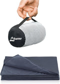 Travel Blanket Lightweight and Breathable, 67 x 48 in Soft Airplane Flight Blanket for Travelers, Foldable Camping Sheet with Stuff Sack for Train, Camp, backpacking, office, home (Velvet E650) by LitumeOutdoorCollection