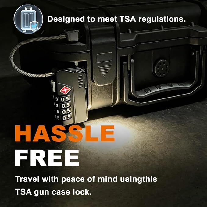 TSA Approved Combination Locks 2 Pack for Gun Cases, Toolboxes & Luggage (NEW) - Image 4
