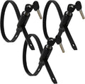 Multi-Purpose Keyed Adjustable Zip Tie Lock - 3 Pack Keyed Alike - Black Stainless Steel Refrigerator Cabinet Bike Stroller Helmet Lock by UrbanAugust