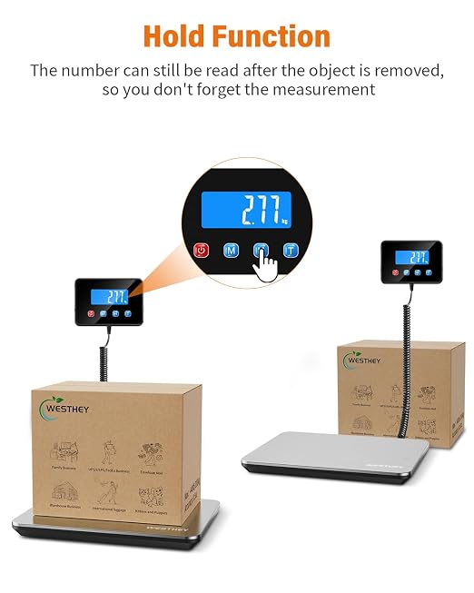 Shipping Scale, 0.5oz-440lb Digital Postal Scale for Packages | High Accuracy for Packages, Mail, Luggage, Pet, Food, Warehouse and Home Use - Image 5