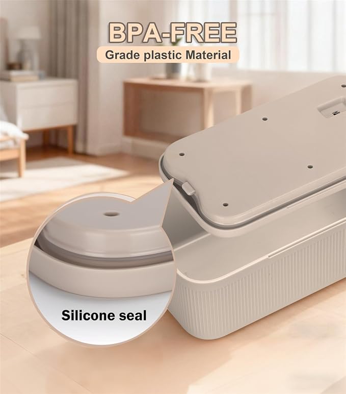 Small locked box for Med, Small medicine lockbox with code, Lockable Storage Box with Combination for for Pills, Locked Container for Home/Fridge/Office/School/Travel/Gifts - Image 4