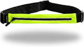 Slim Running Belt - Single Pocket Waterproof Phone Pouch | Expandable Pocket; Reflective Pull Zippers; Bounce Reduction Technology; Adjustable elastic waistband; For Phones & Keys by Carriberry