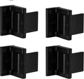 Door Security Lock Zinc Alloy, Door Lock Reinforcer Privacy Door Latch for in-Swinging Doors Extra High Resistance Home, 4pack Black by MaxxGeek
