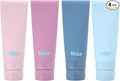 Bliss Travel Bottles Set TSA Approved Leak-Free Refillable Toiletries | Soft, Durable Containers Compress and Rebound Easily, Includes Spray Options for Toners and Mists, Carry-On Ready by Bliss
