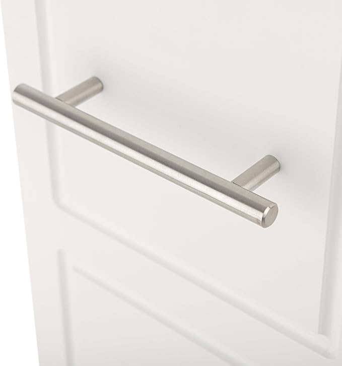 Lavish Home 3 Tier Slim Utility Rolling Storage Cart, White, 16.7”W x 9”D | Narrow Rolling Cart Storage Organizer with Handle and Wheels for Bathroom, Laundry Room, and Kitchen, Pull-Out Home Organizer - Image 10