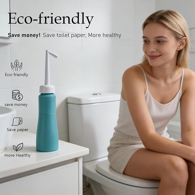 Portable Bidet for Travel Peri Bottle Postpartum Handheld Bidet sprayers, Retractable Nozzle, Storage Bag, Leak-Proof, FDA & CE Certified, 350ml - Image 7