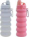 Collapsible Water Bottles Travel water bottle Sports Portable Sport Water Bottle Reusable Water Bottles comes with mountaineering Buckle 500ml silicone Water-proof camping water bottle by YCTMALL
