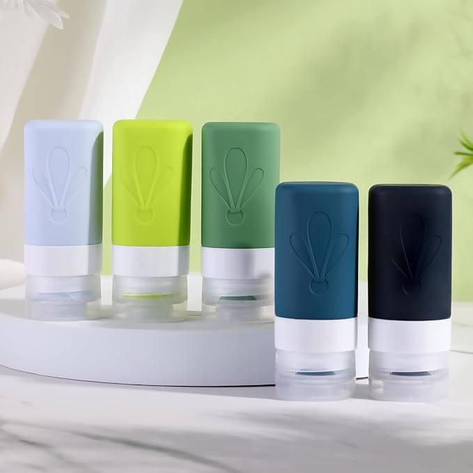 INSFIT Travel Bottles for Toiletries, TSA Approved 2oz Travel Size Toiletries, BPA Free Leak Proof Squeezable Silicone Tubes Travel Essentials for Shampoo Conditioner Lotion Soap - Image 6
