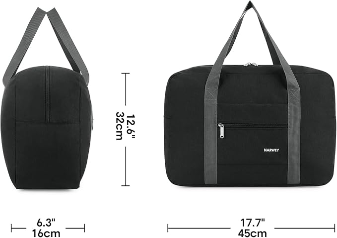 For Spirit Airlines Personal Item Bag Foldable Travel Duffel Bag Tote Carry on Luggage Duffle Overnight for Women and Men - Image 7