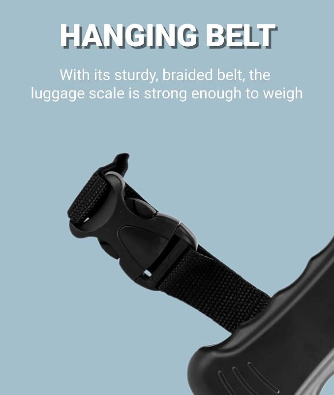 Jectse Digital Luggage Scale 110lb/50kg, Portable Suitcase Weight Scale | Portable 110lb/50kg luggage scale with high-precision sensor, auto-lock reading and anti-slip handle for travel - Image 9
