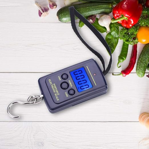 Fish Scales Digital Weight, Hanging Weight Scales, Portable Plastic Electric Balance Digital Fishing Postal Hanging Hook Scale Load 40kg with LCD Display for Fishing Retails Delivery - Image 7