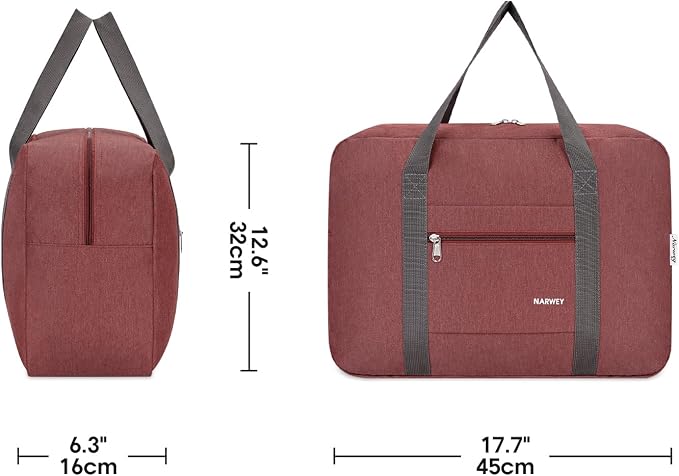 For Spirit Airlines Personal Item Bag Foldable Travel Duffel Bag Tote Carry on Luggage Duffle Overnight for Women and Men - Image 8