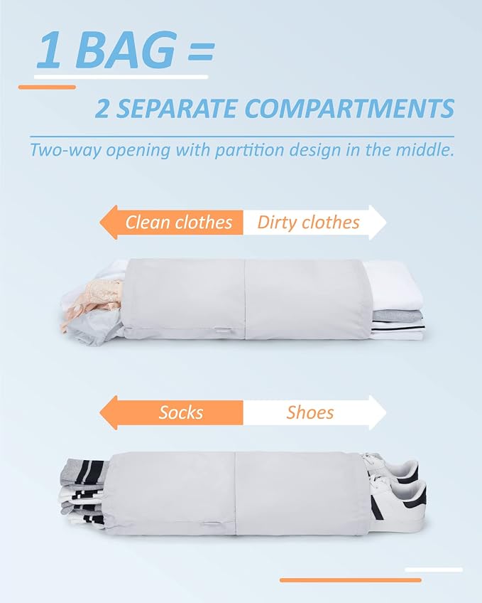 BAGSMART Compression Packing Cubes for Travel Essentials | 14 Set /6 Set /4 Set/2 Set, Lightweight, Durable - Image 4